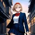 現代侍JK智美 5枚目