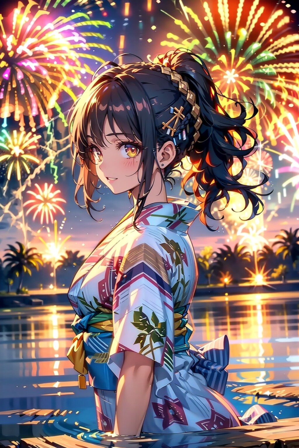 色の主張が強い花火 | の人気AIイラスト・グラビア