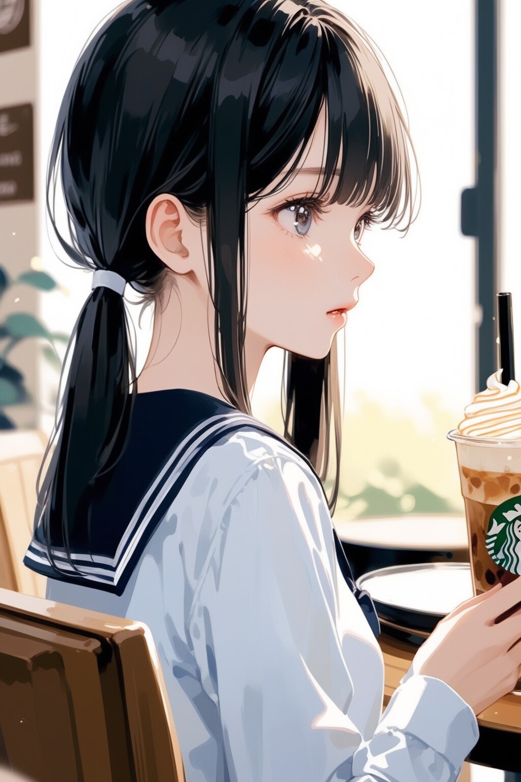 美しい横顔 | の人気AIイラスト・グラビア