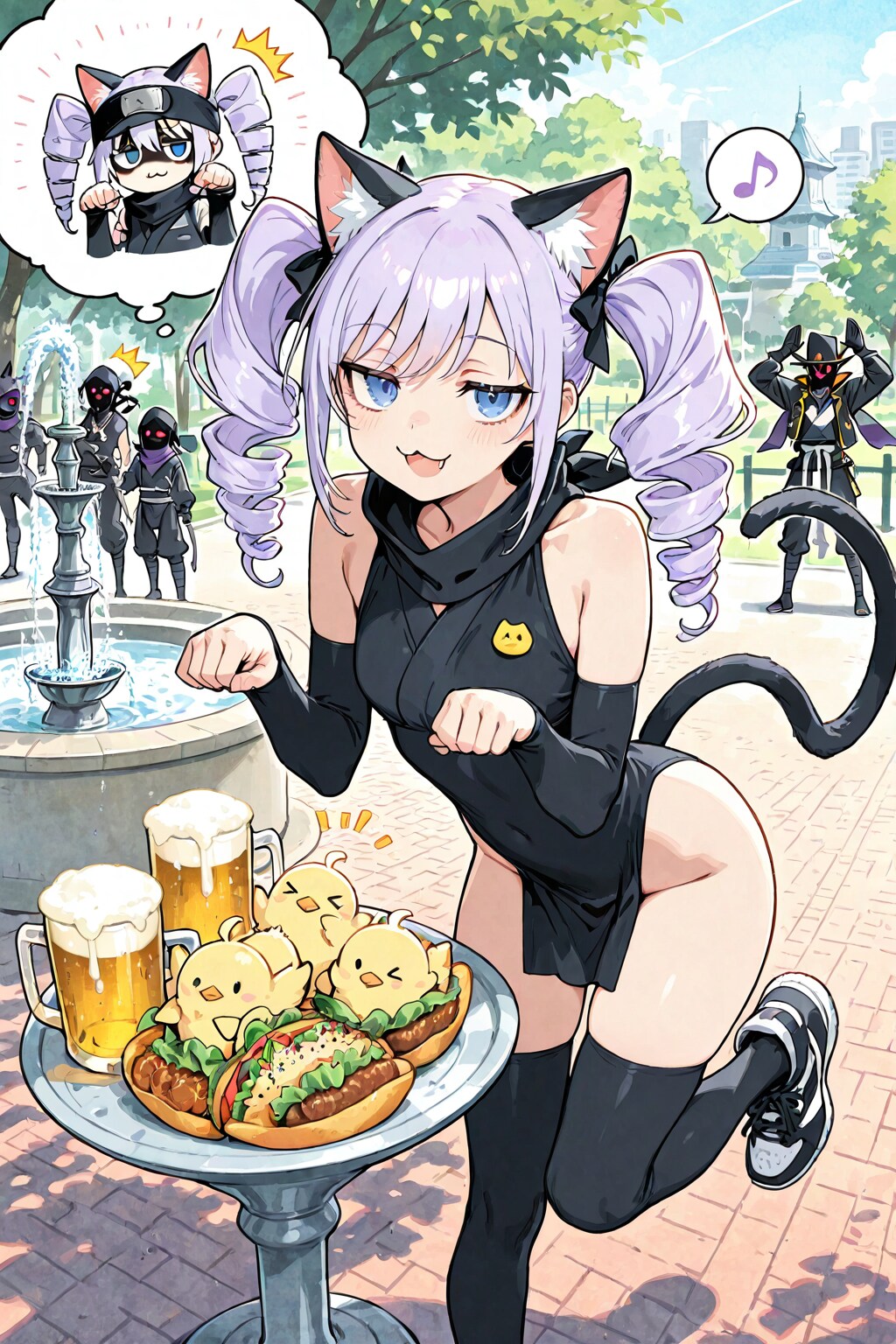 忍者の紫髪ちゃん