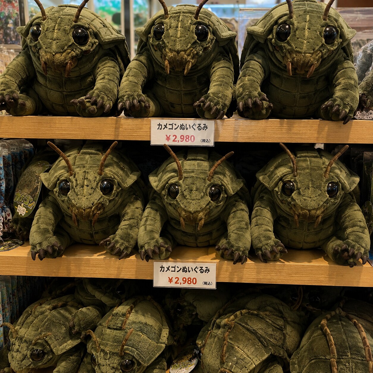 カメゴンのぬいぐるみ