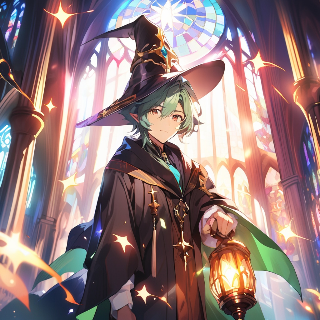 魔法使いのエルフ少年