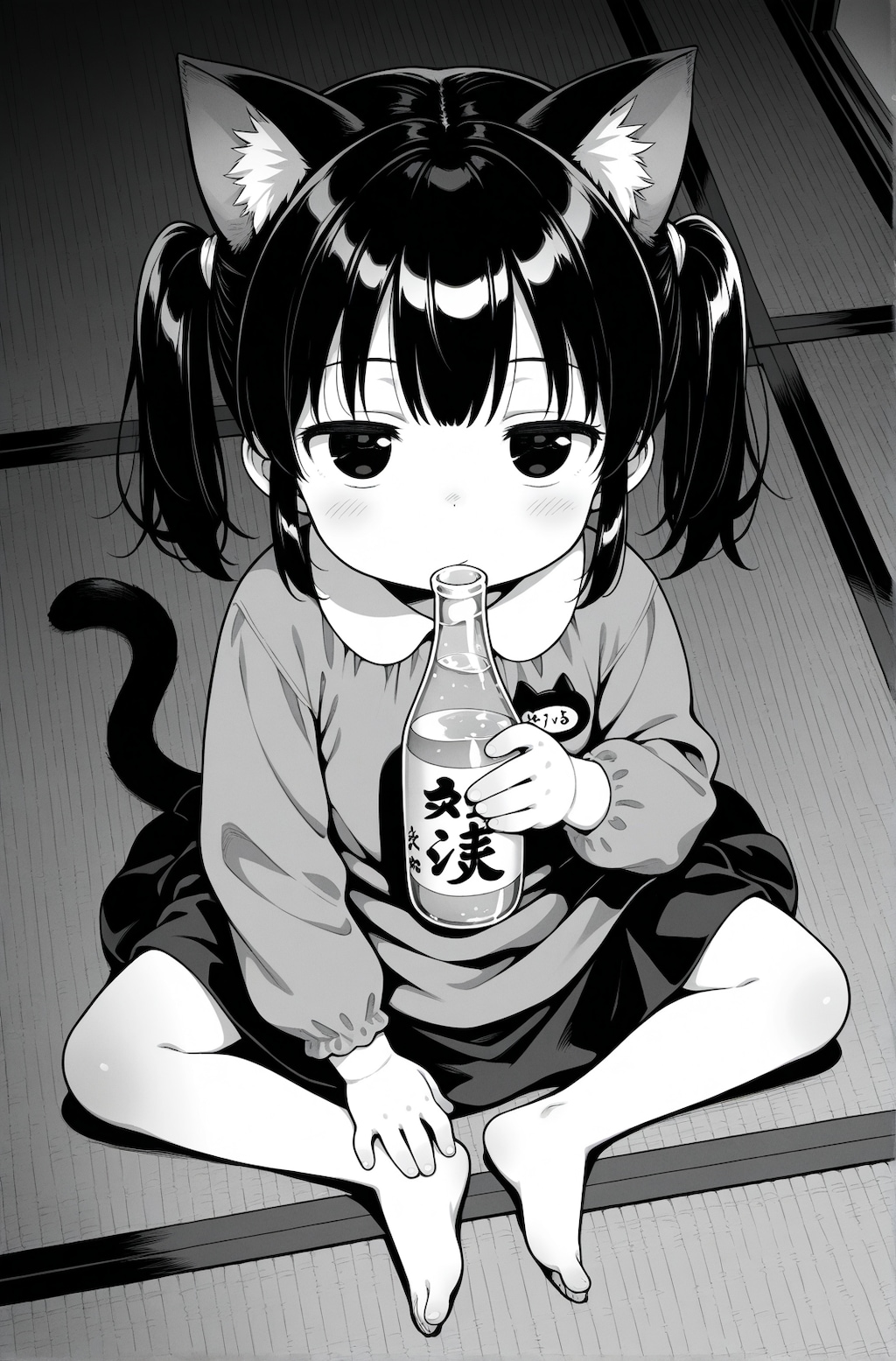 宅飲み猫子