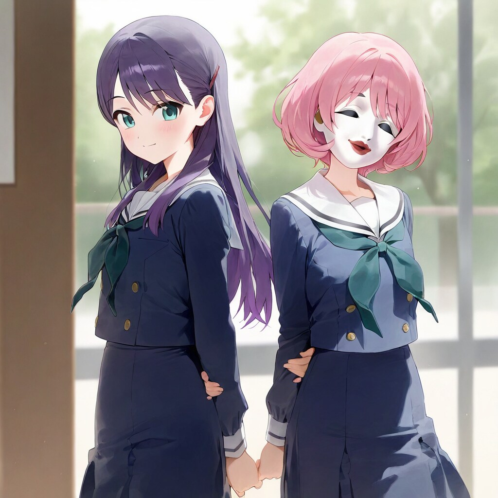 能面のような友達