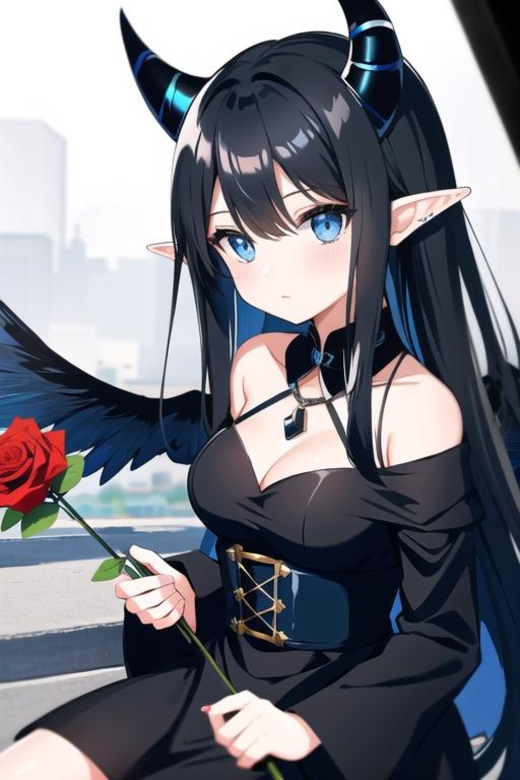 薔薇と少女