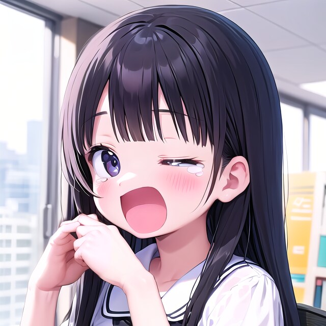 大あくび見られちゃった…