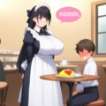 お給仕中勝手に妄想に浸るメイドカフェ店員 10枚目