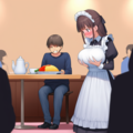 お給仕中勝手に妄想に浸るメイドカフェ店員 6枚目