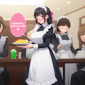 お給仕中勝手に妄想に浸るメイドカフェ店員 5枚目