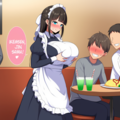 お給仕中勝手に妄想に浸るメイドカフェ店員 9枚目