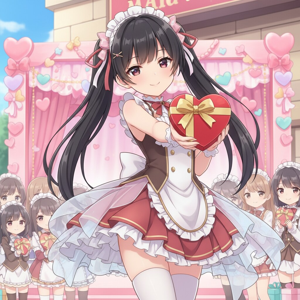 黒ツイさん。2月14日 #バレンタインデー。バレンタインメイド。