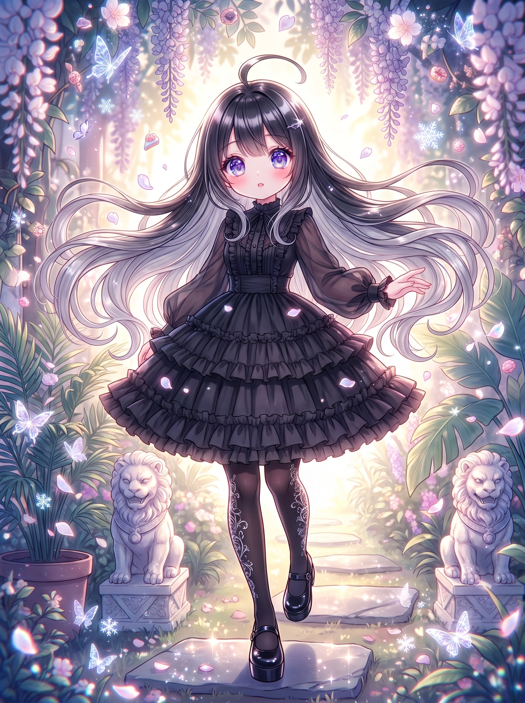 黒薔薇幽苑の遊歩 | の人気AIイラスト・グラビア