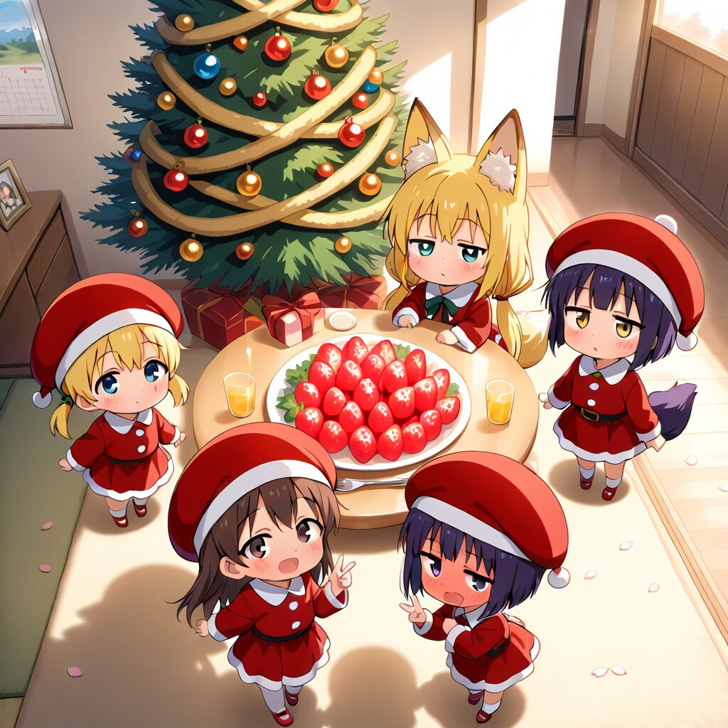 サンタちびちゃんカワイイ-♪。