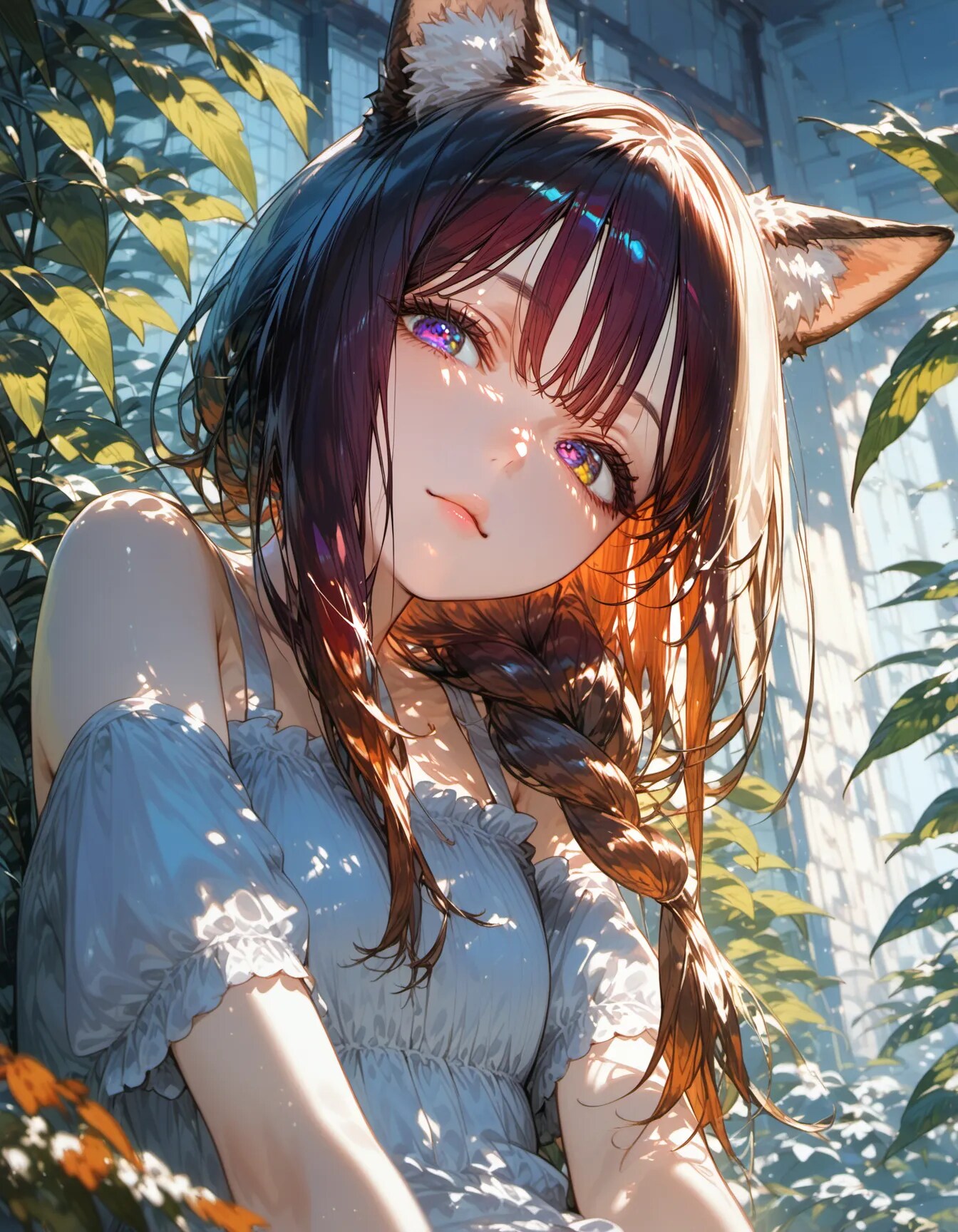 Eyes Reflecting a Hidden Forest | の人気AIイラスト・グラビア