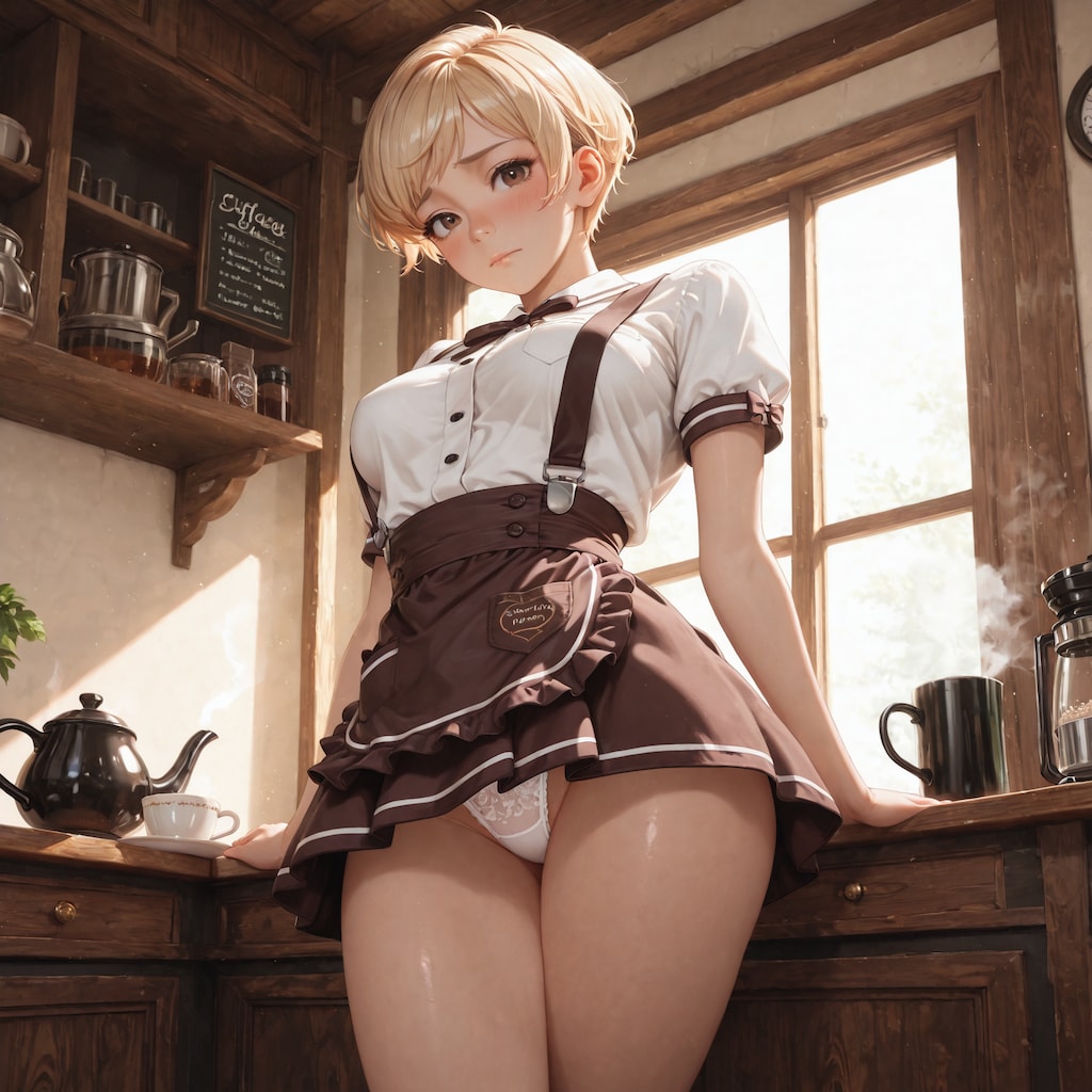 て、店長…この服…