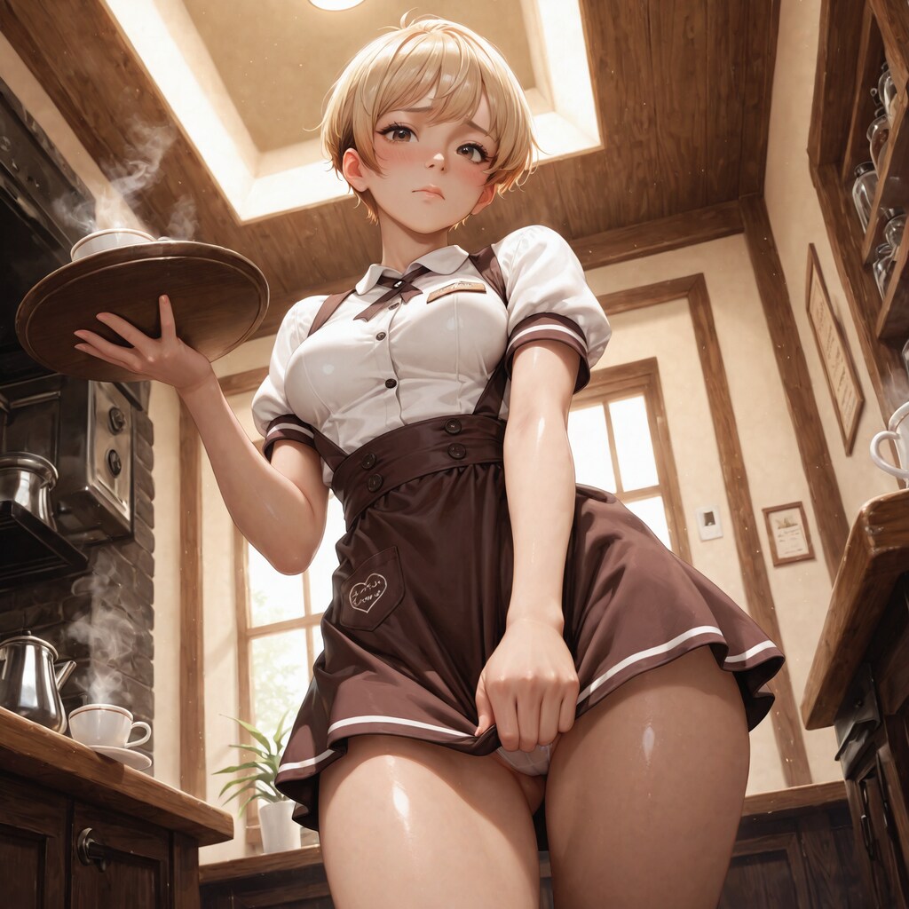 て、店長…この服…