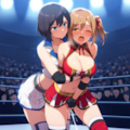 【プロンプト】ふたなりアイドルレスリングいろいろテスト【250723 / 11枚】 2枚目
