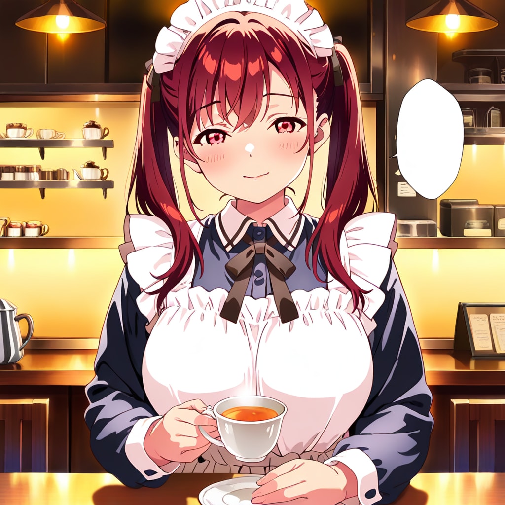 閉店後のひと息つく店長さん