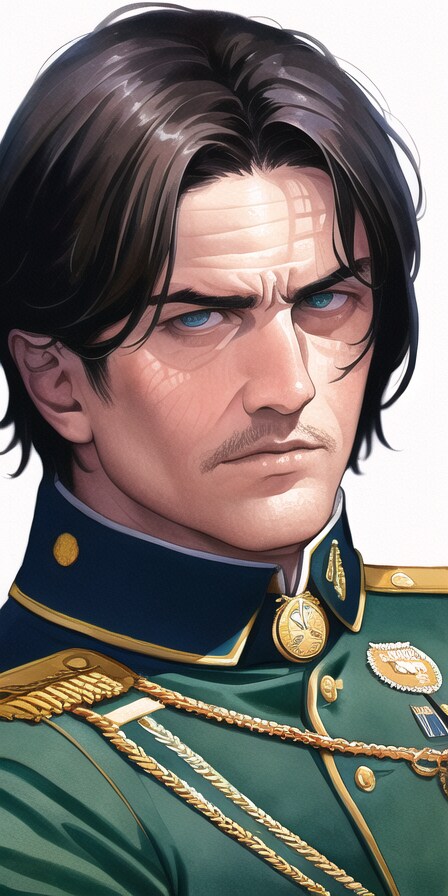 軍人風イケオジプロンプト