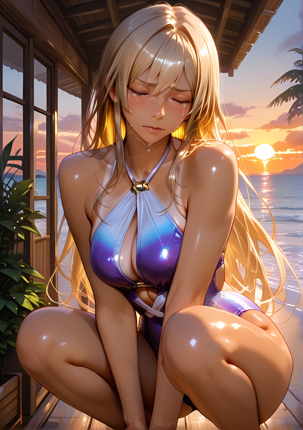 堀田 成美 水着 悔し泣き