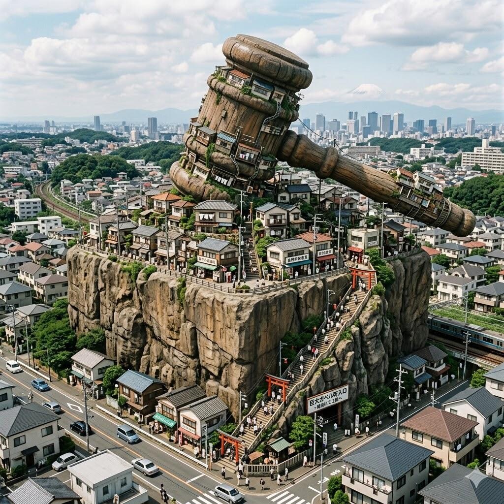 裁判とかで使うガベルの町