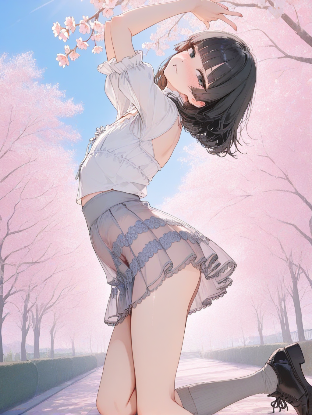 美央とサクラ_ゆるふわセミロング