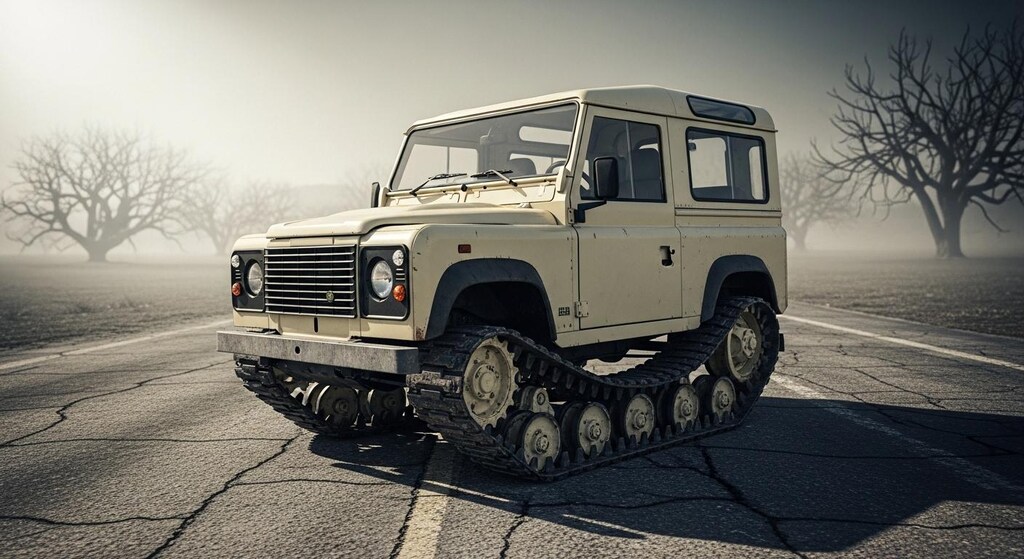 ランドローバーディフェンダ―クローラー