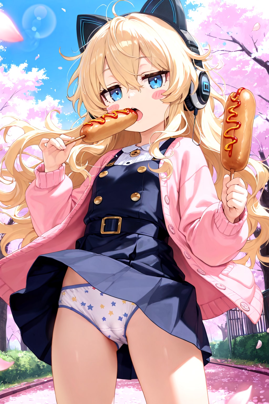 にぃにぃ、お団子とホットドッグとたこ焼きとわたあめとソフトクリーム買ってほしいぞ
