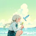 郊外の少女 3枚目