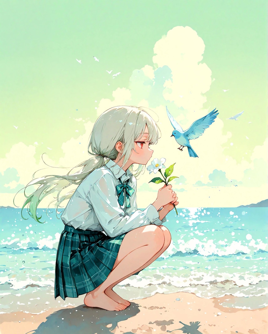 郊外の少女