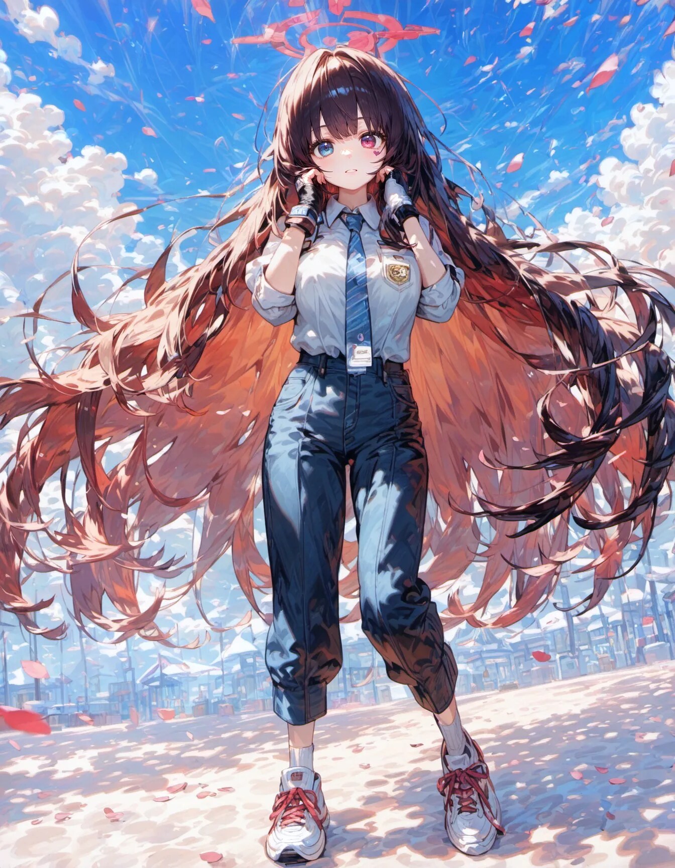Halo Under an Endless Sky | の人気AIイラスト・グラビア