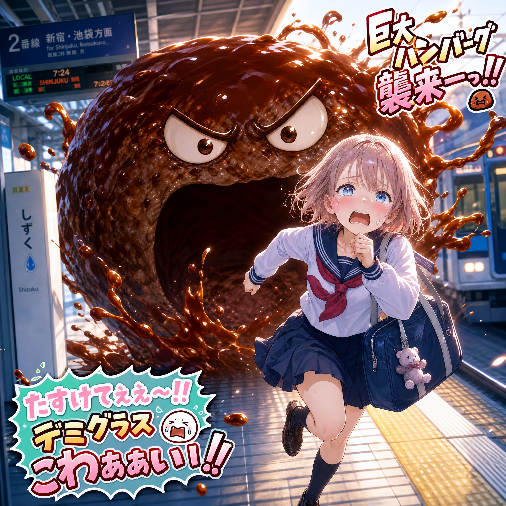 TRICKちゃんは追いかけられる