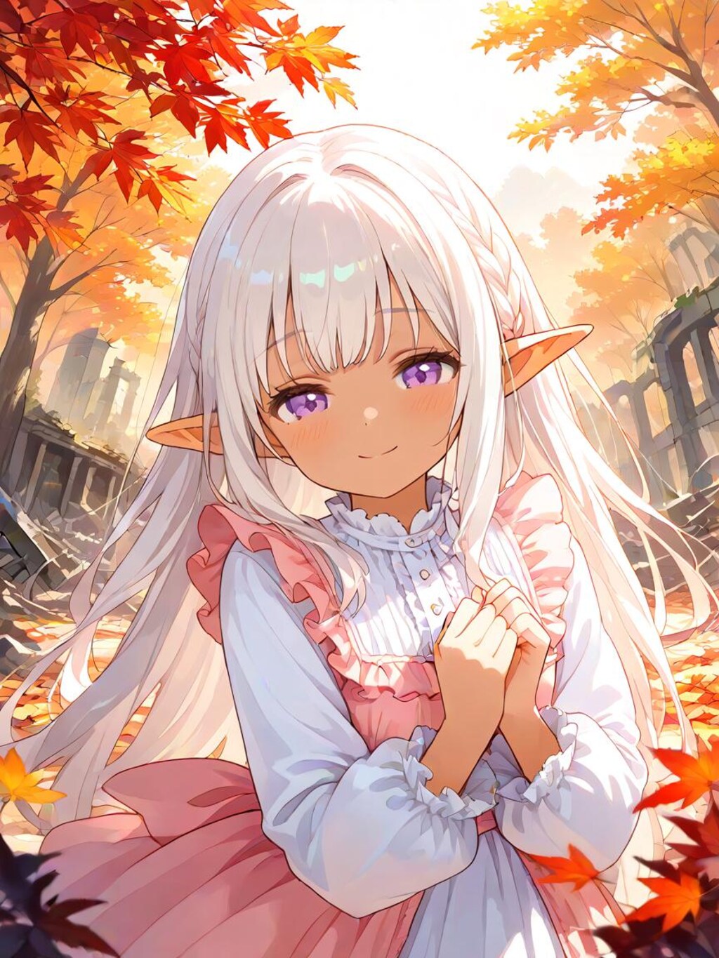 褐色ちゃんと森の遺跡