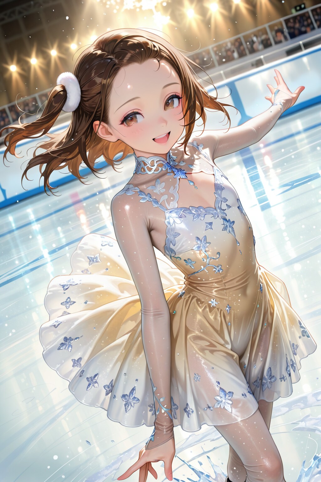 フィギュアスケーターの女の子