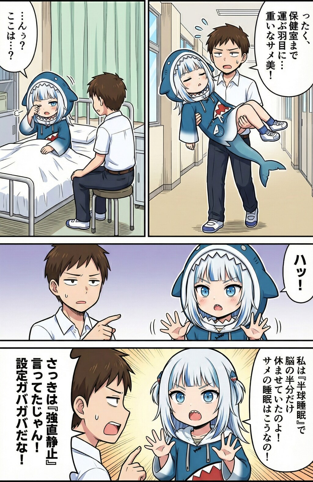 サメ美ちゃんはひっくり返る②