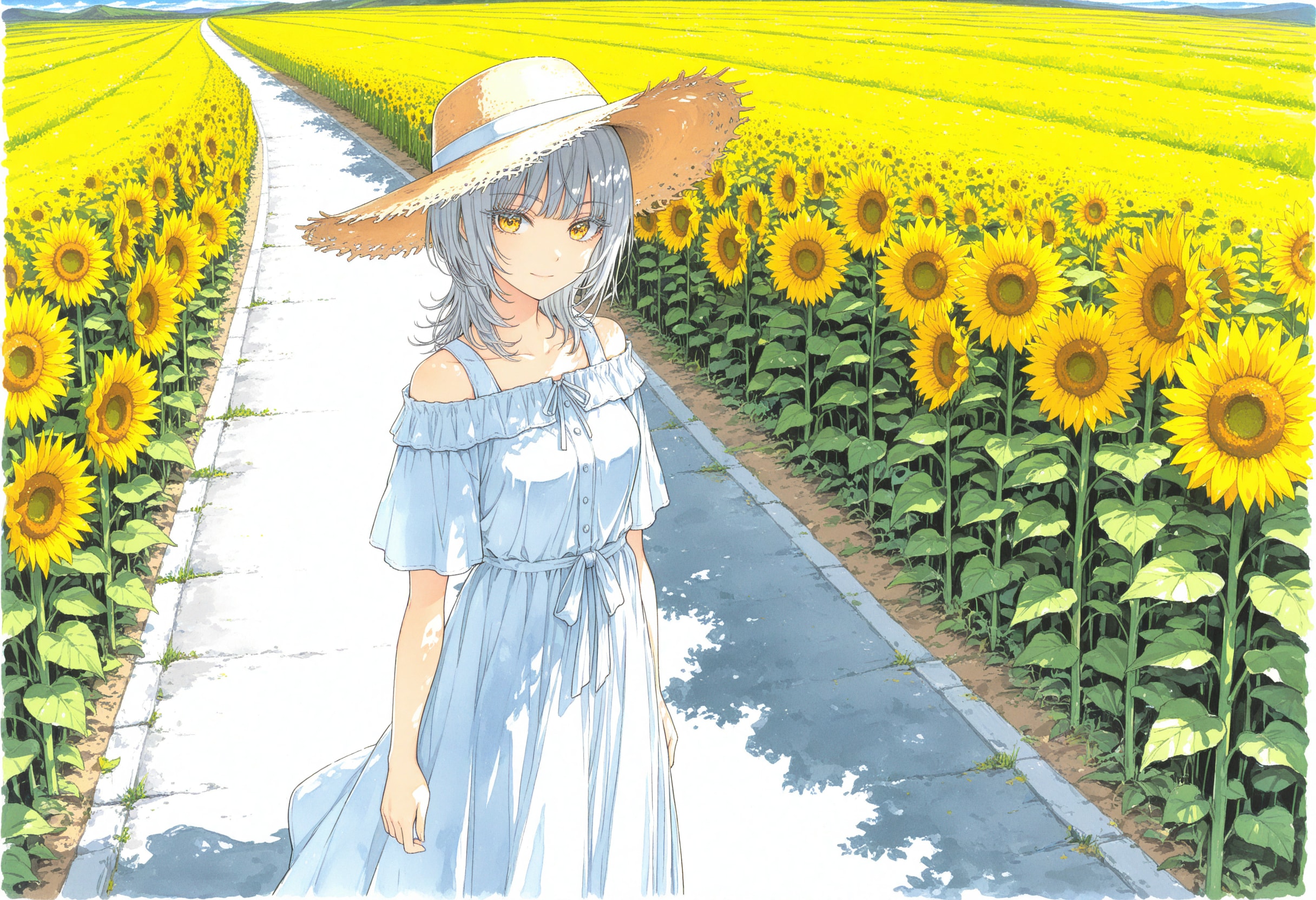 看板娘　flowers