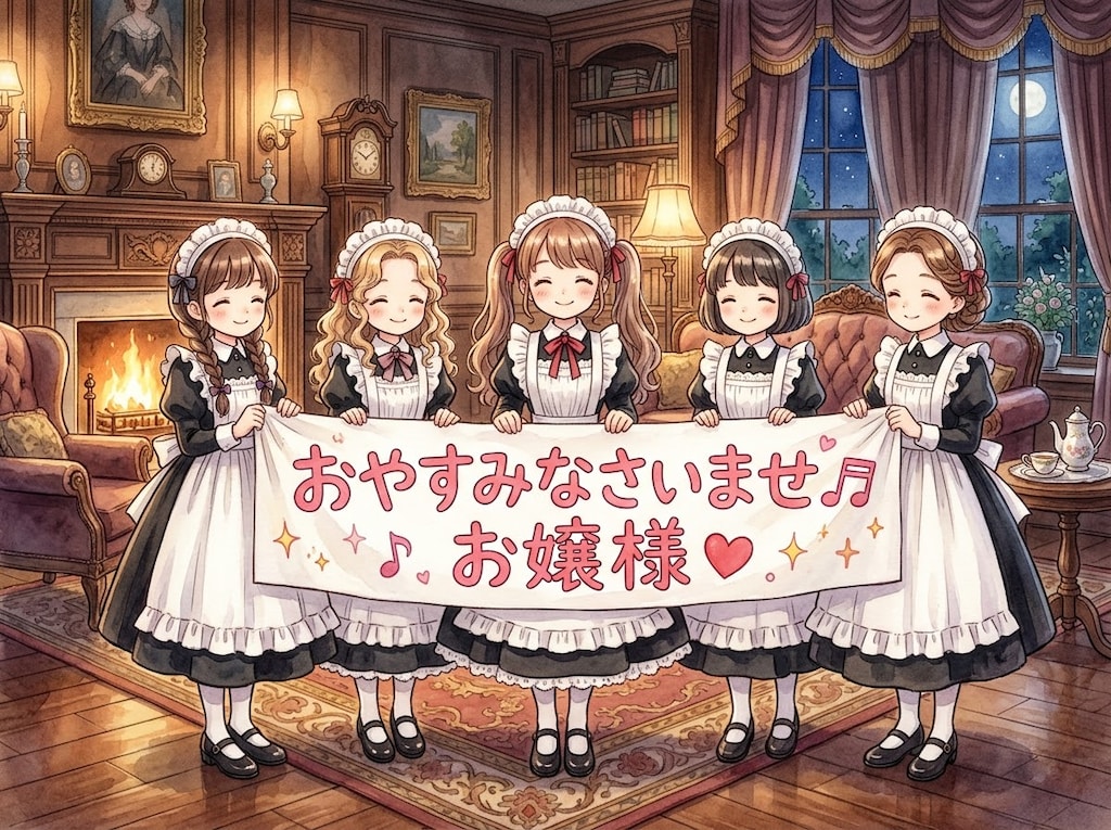 おやすみなさいませ♬お嬢様❤️
