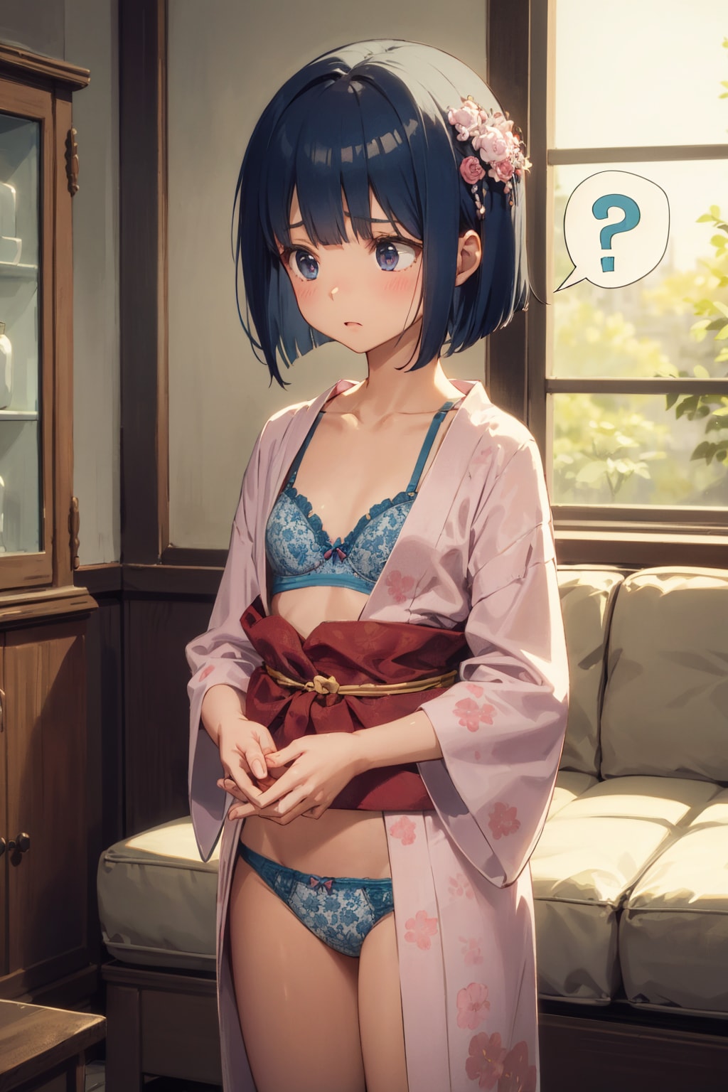 うまく浴衣が着れない．．．