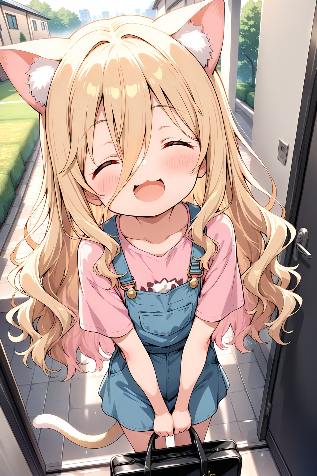 おっきな鞄だね｡行ってらっしゃい｡