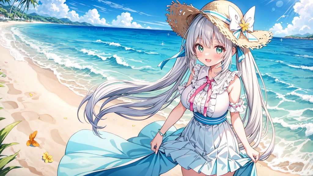 波と歩く