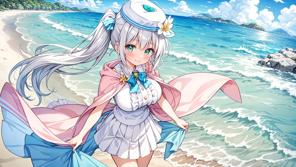 波と歩く