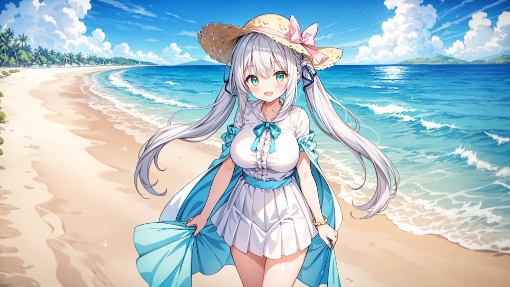 波と歩く