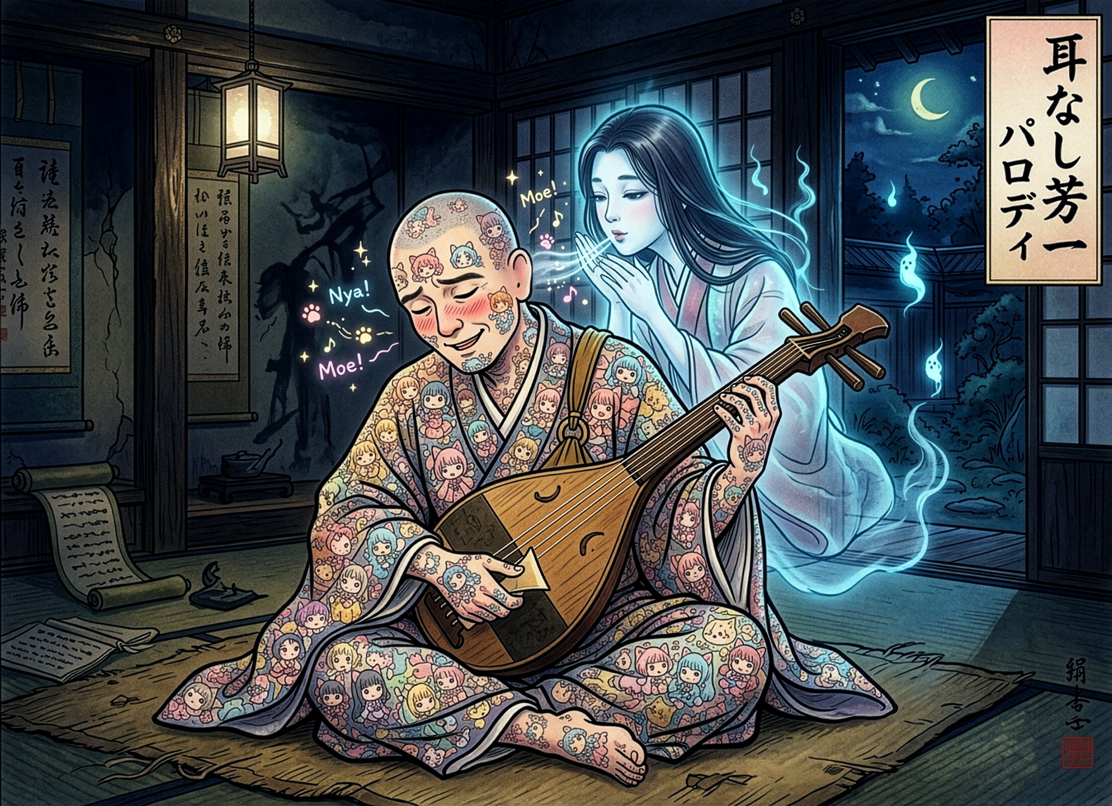 耳なしあ芳一 | の人気AIイラスト・グラビア