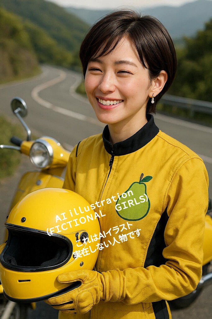 免許取り立てショートカット美少女