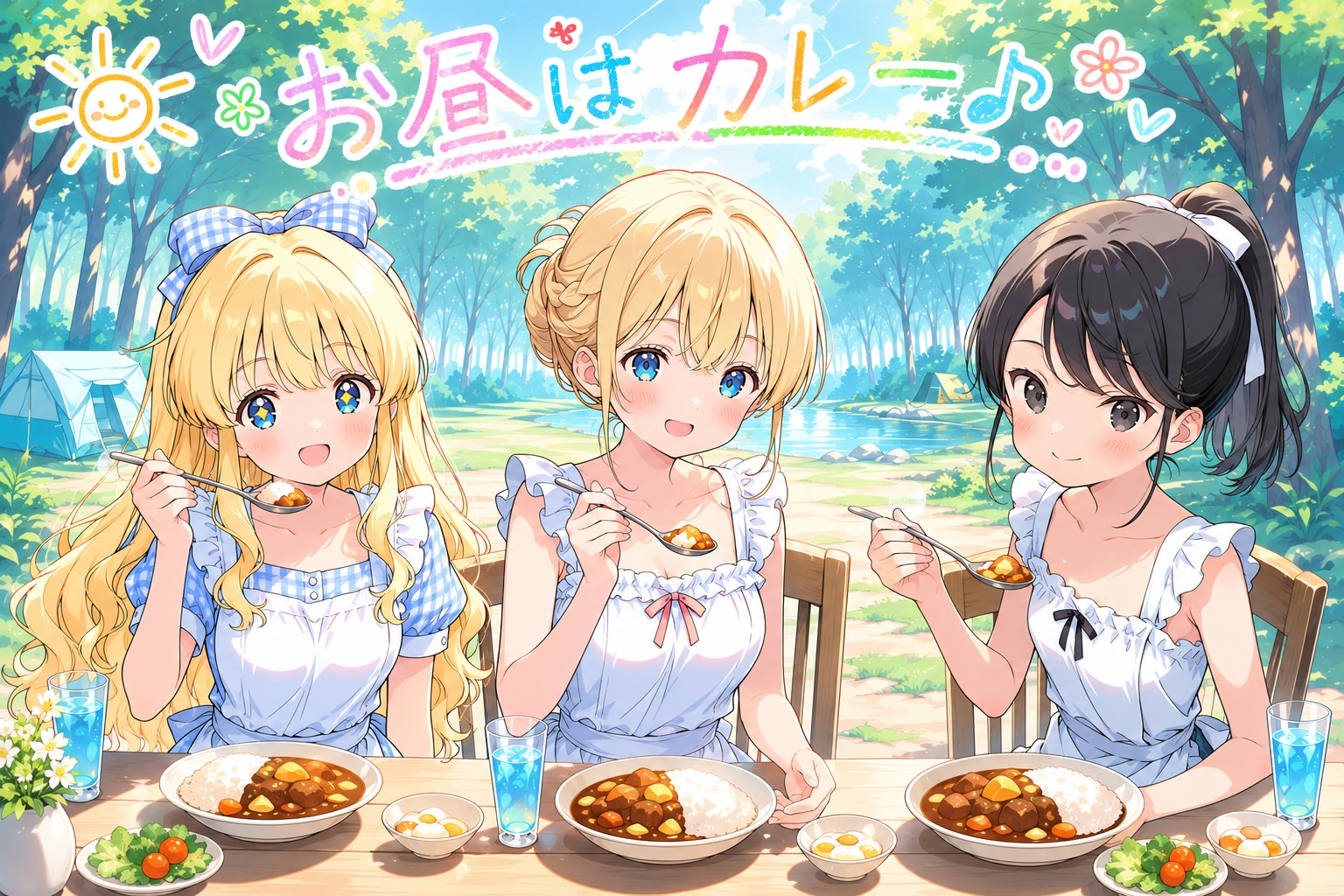 お昼はカレー♪