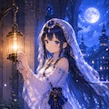 月の巫女見習い 2枚目