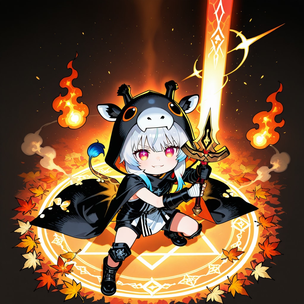 炎の魔法剣士キリンフーディーちび子ちゃん