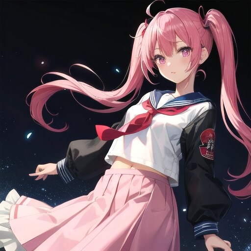 セーラ服姿の夜宵ちゃん