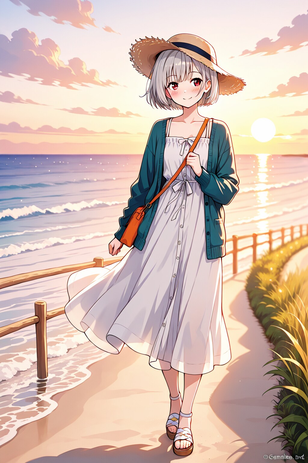 夏の思い出　夕 | の人気AIイラスト・グラビア