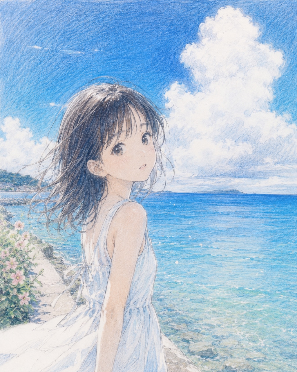 この村ではひと月早く夏が来る